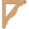 Ekena Millwork Funston Arts and Crafts Smooth Bracket w/ Offset Brace, Western Red Cedar, 7 1/2"W x 38"D x 44"H BKT0806X38X44FST03SWR - alternate 2